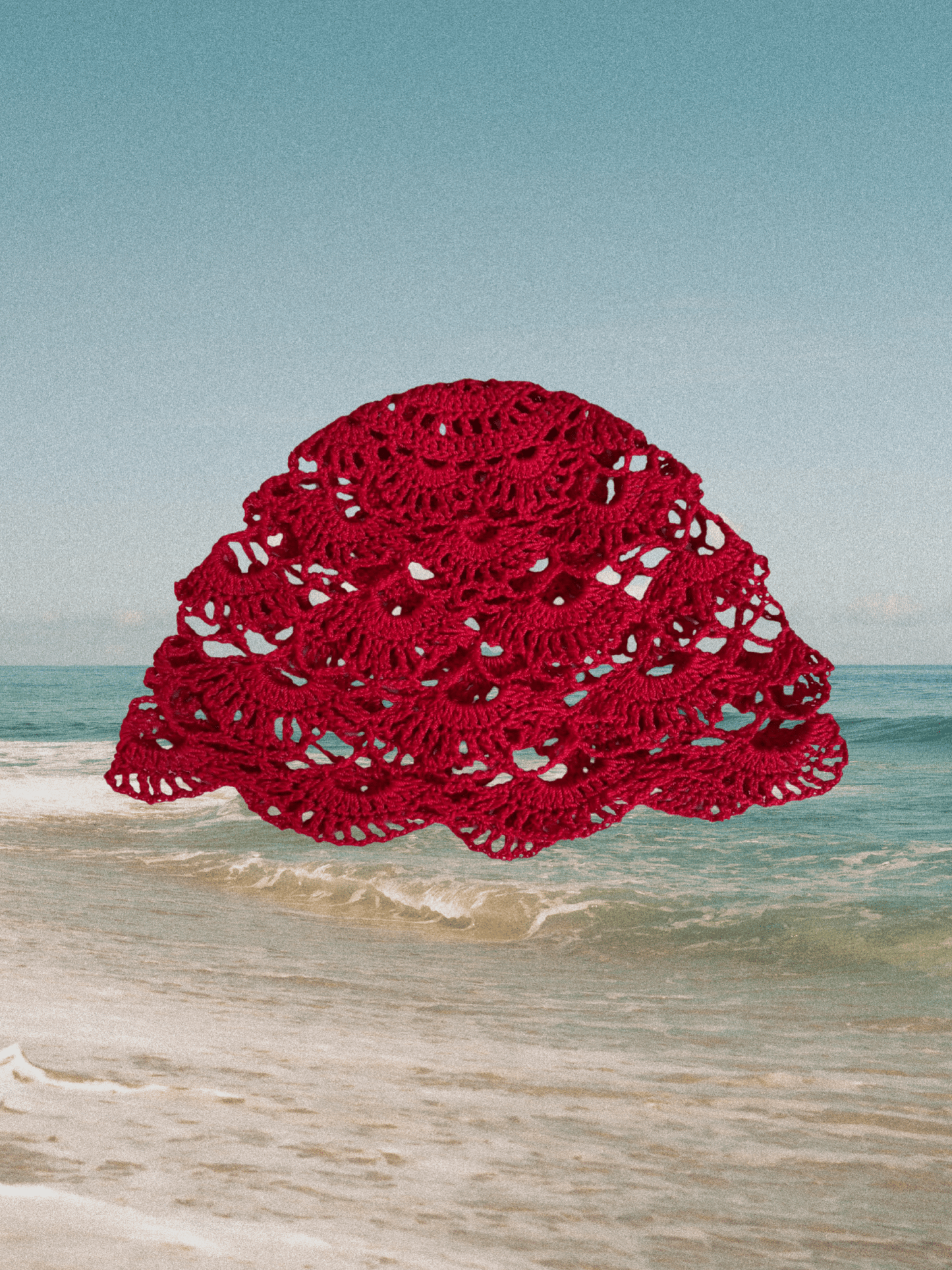 Domes Crochet Hat Eledé Red