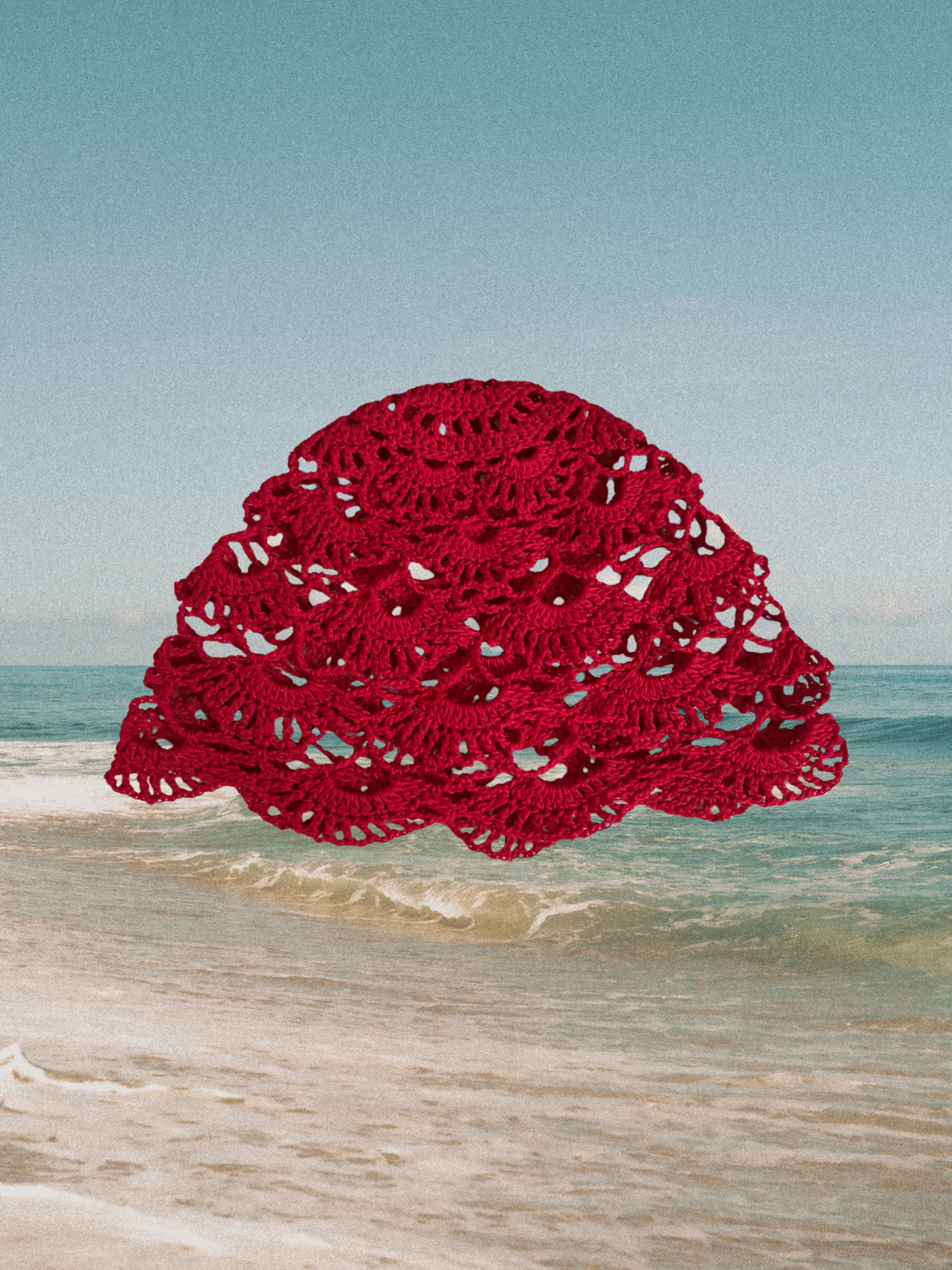 Domes Crochet Hat Eledé Red 
