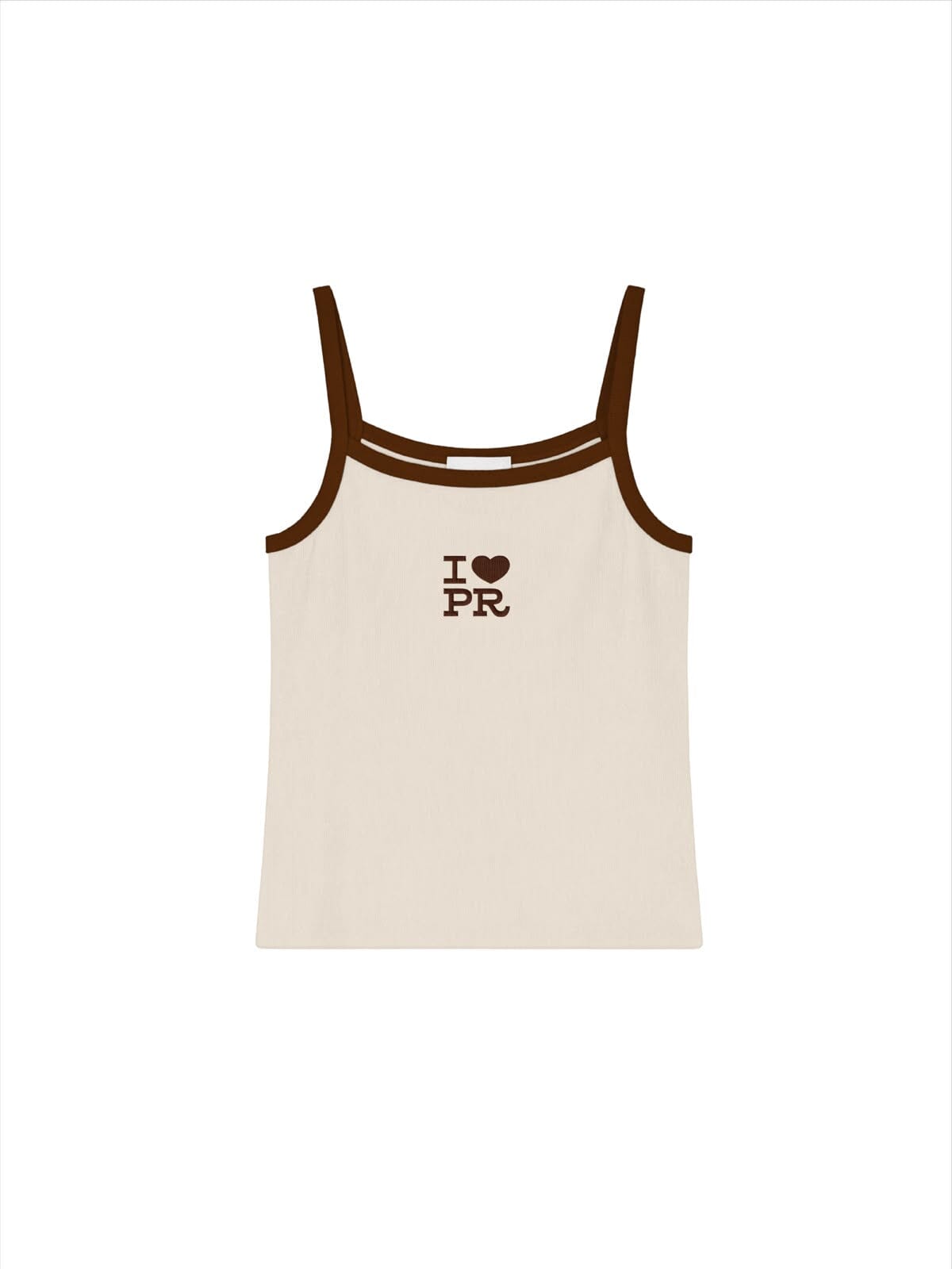 I Love PR Tank- Brown