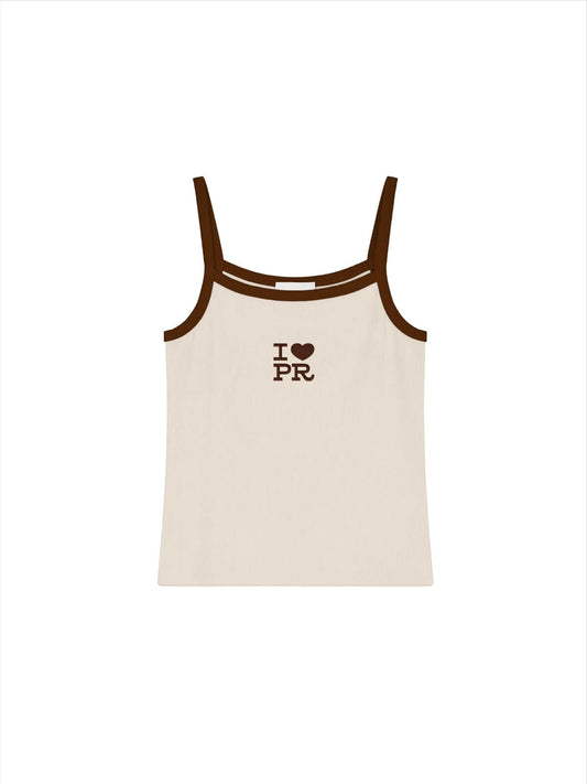 I Love PR Tank- Brown Eledé 