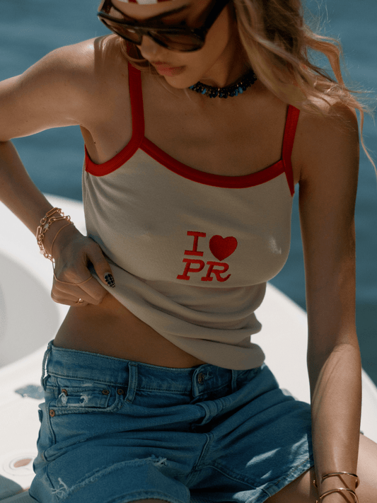 I Love PR Tank- Red Eledé 