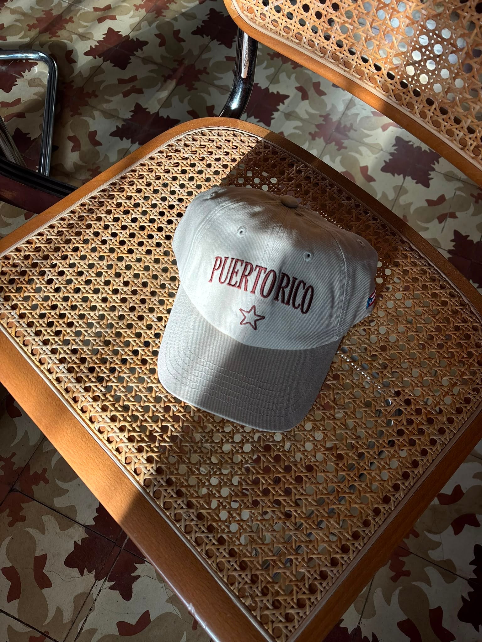 Puerto Rico Denim Cap- Beige
