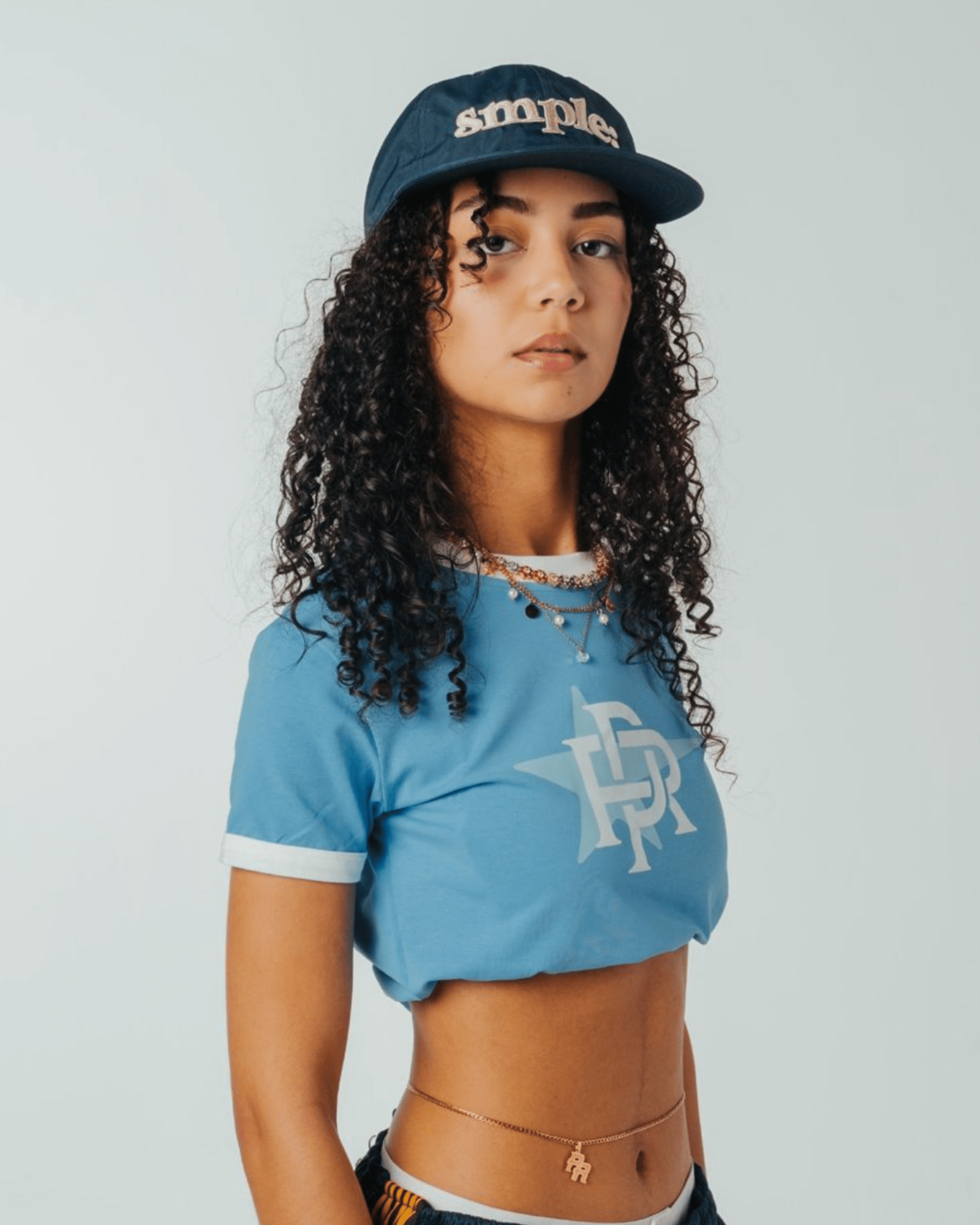 PR Star Baby Tee- Blue