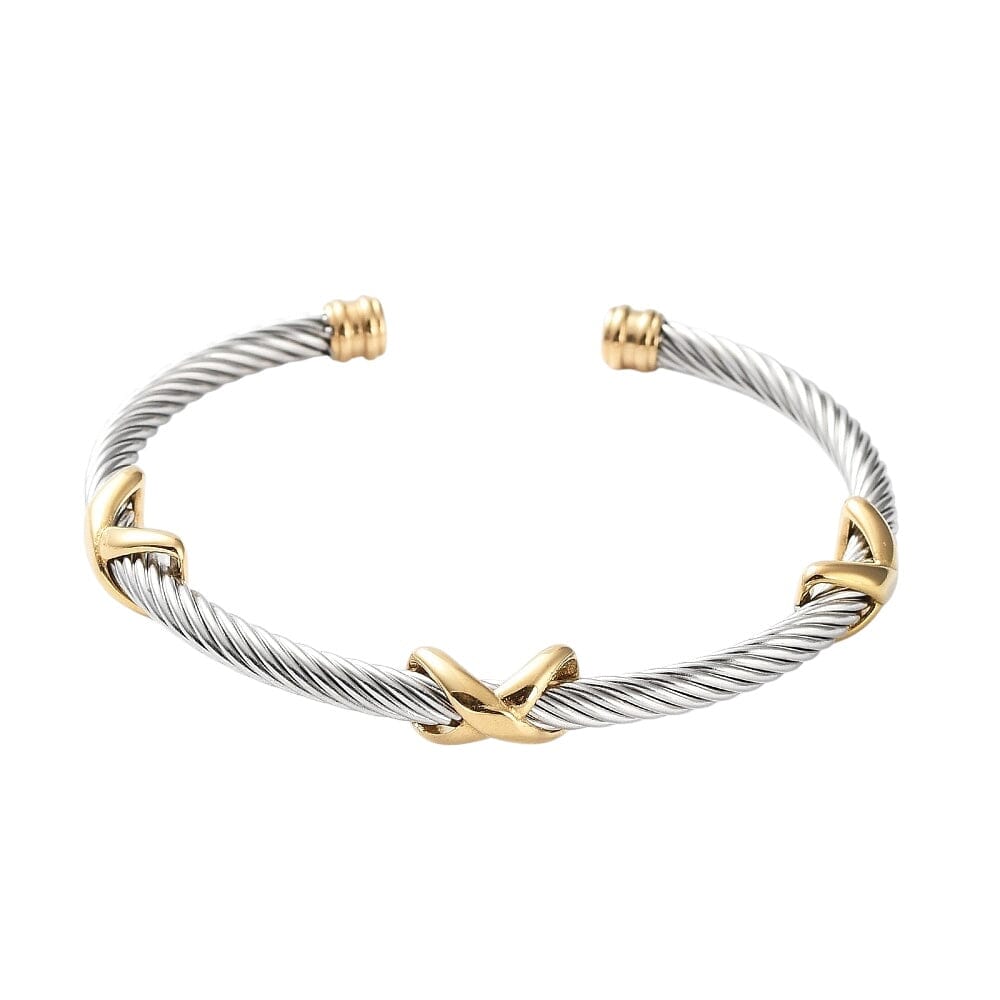 X Two Tone Bangle Eledé 