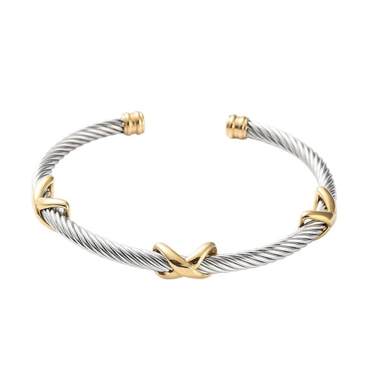 X Two Tone Bangle Eledé 